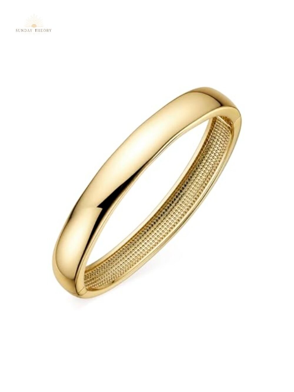 14k Gold Filled Oval Bangle Bracelet for Women